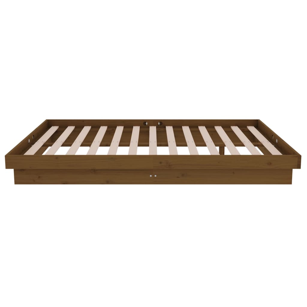 sengeramme 120x190 cm Small Double massivt træ gyldenbrun