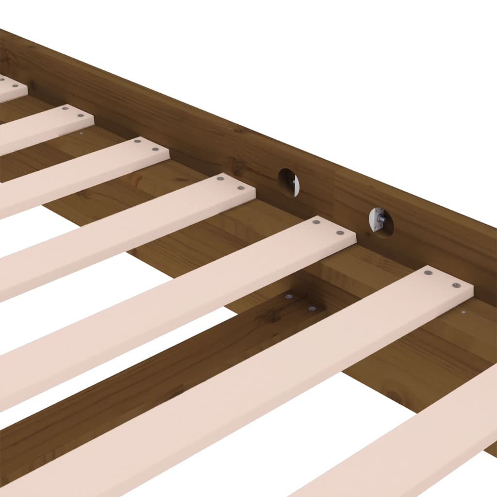 sengeramme 120x190 cm Small Double massivt træ gyldenbrun