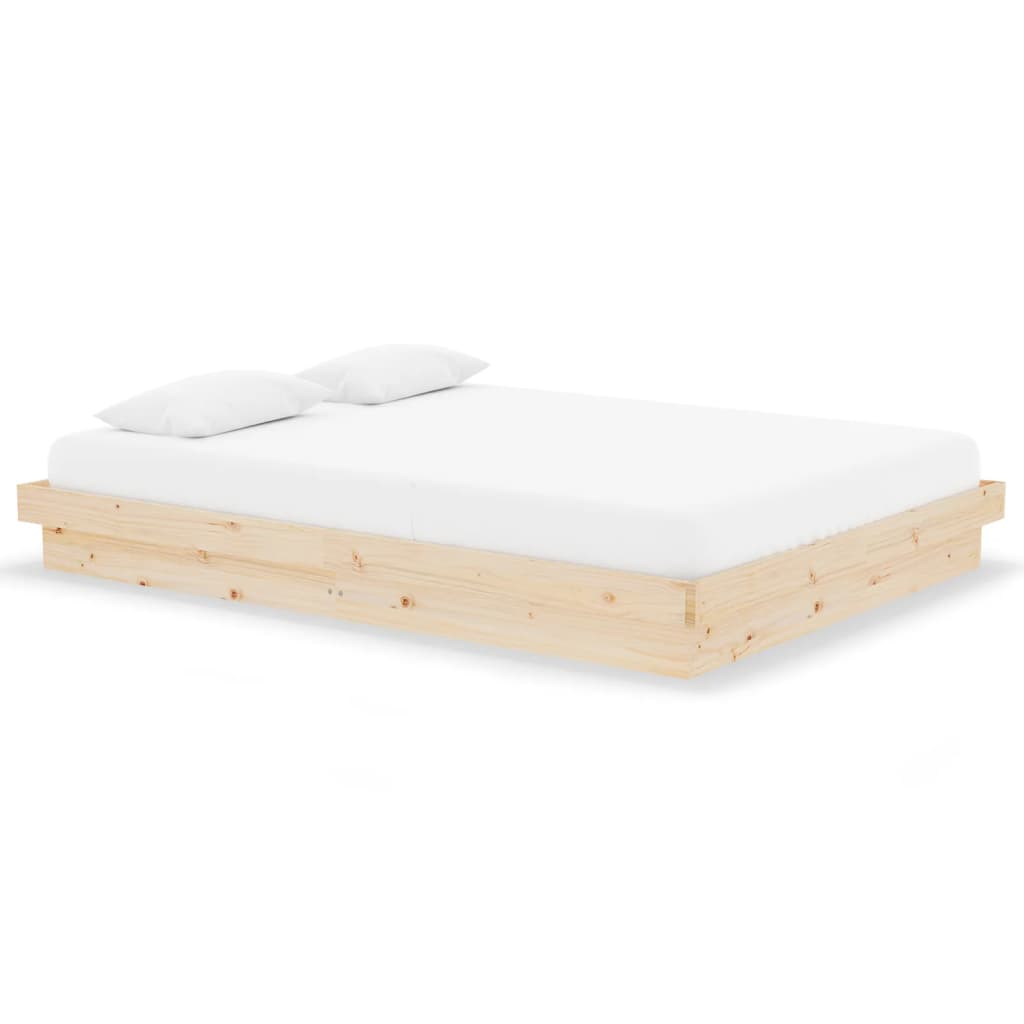 sengeramme 135x190 cm massivt træ
