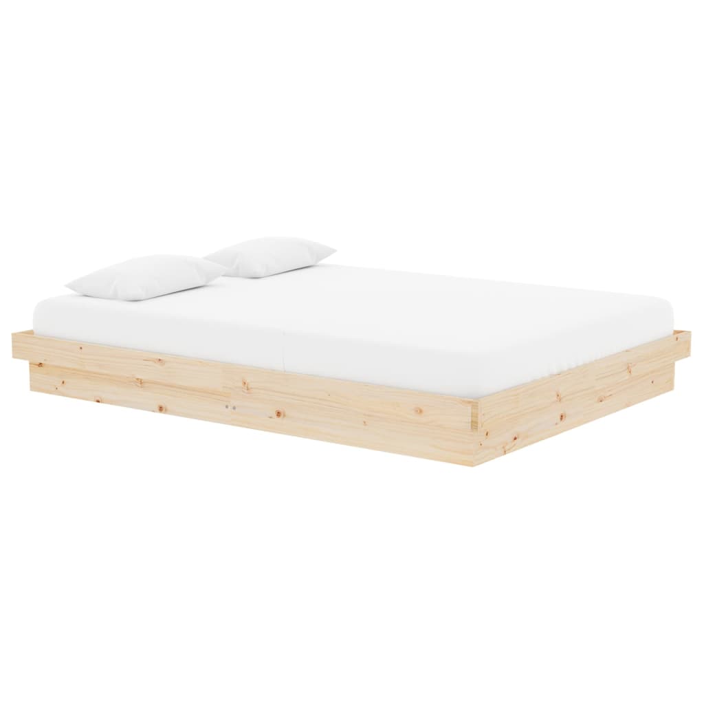 sengeramme 135x190 cm massivt træ