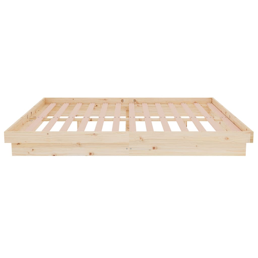 sengeramme 135x190 cm massivt træ