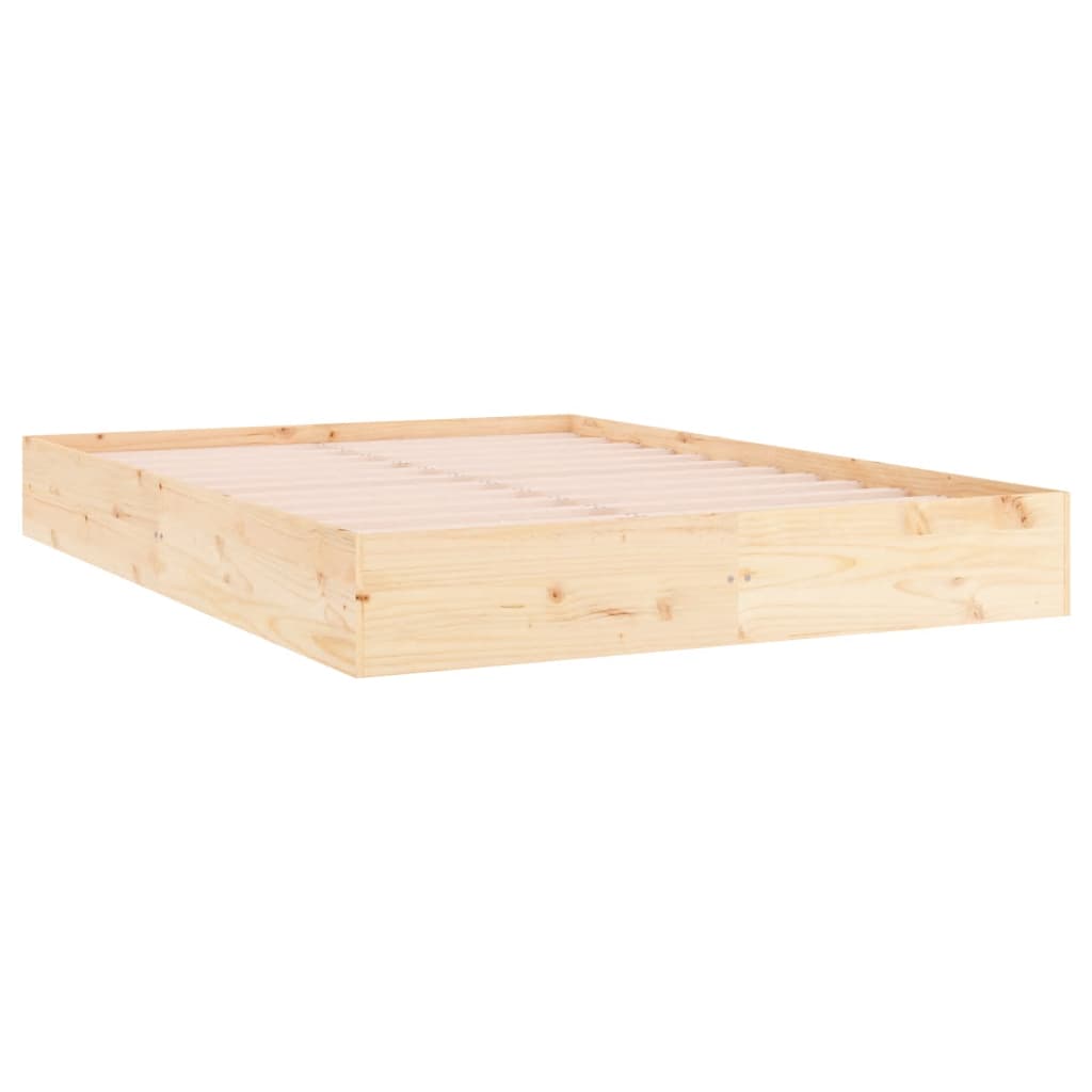 sengeramme uden madras 200x200 cm massivt træ