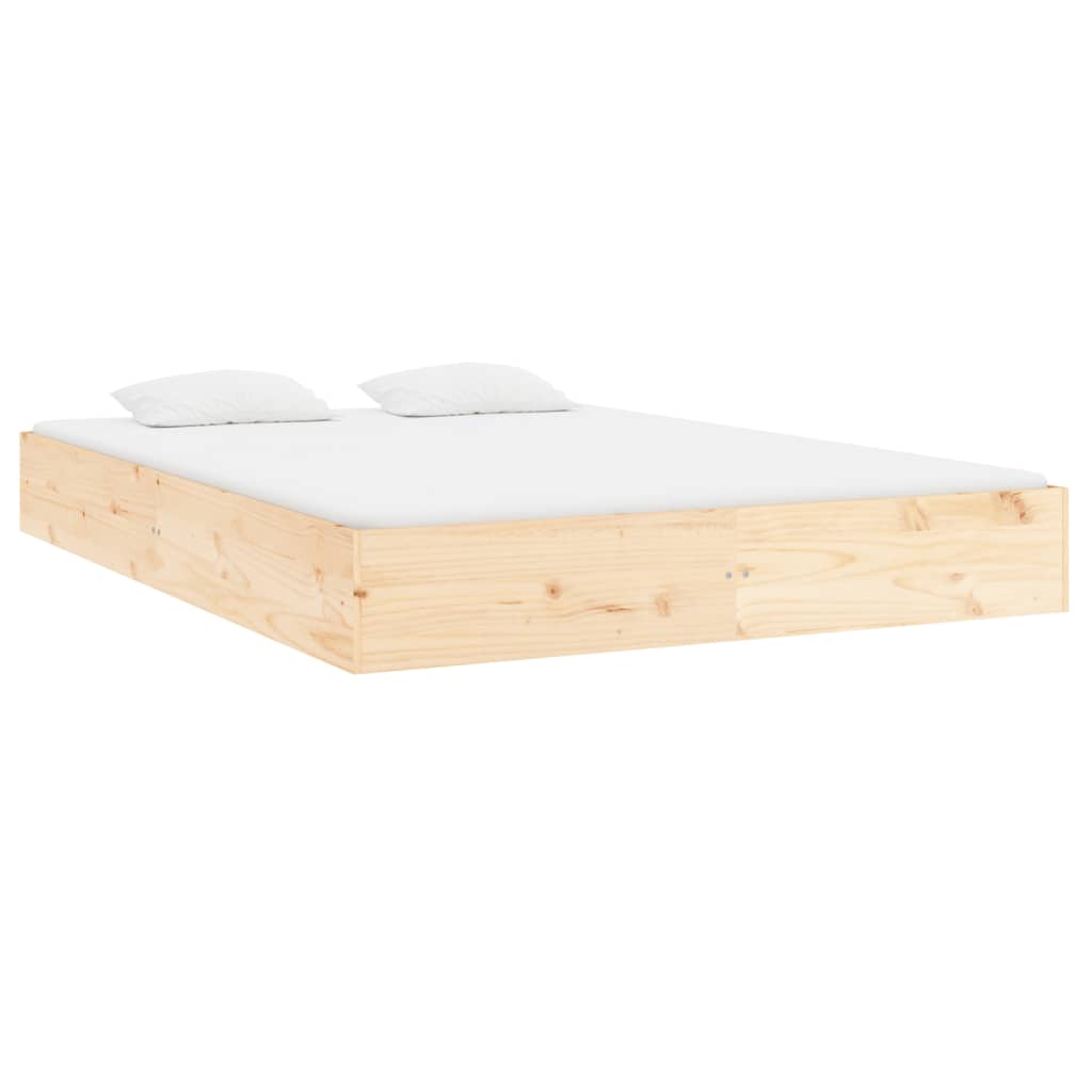 sengeramme uden madras 200x200 cm massivt træ