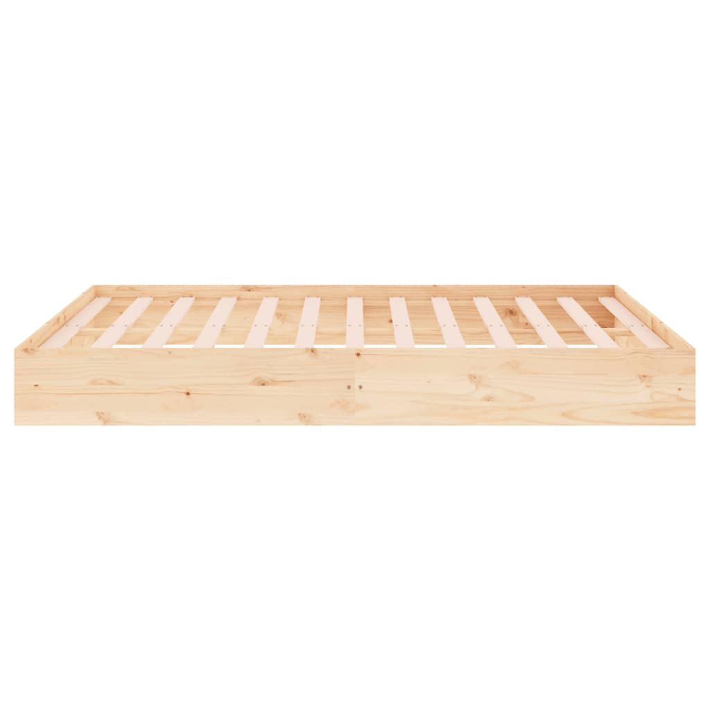 sengeramme uden madras 200x200 cm massivt træ
