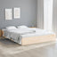 sengeramme uden madras 200x200 cm massivt træ