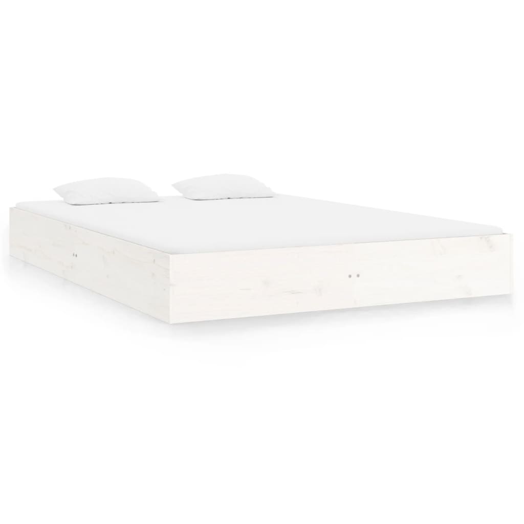 sengeramme 120x200 cm massivt træ hvid