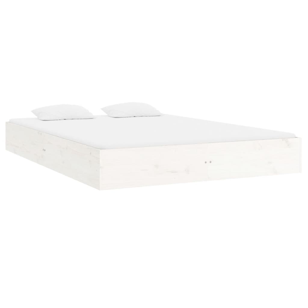 sengeramme 120x200 cm massivt træ hvid