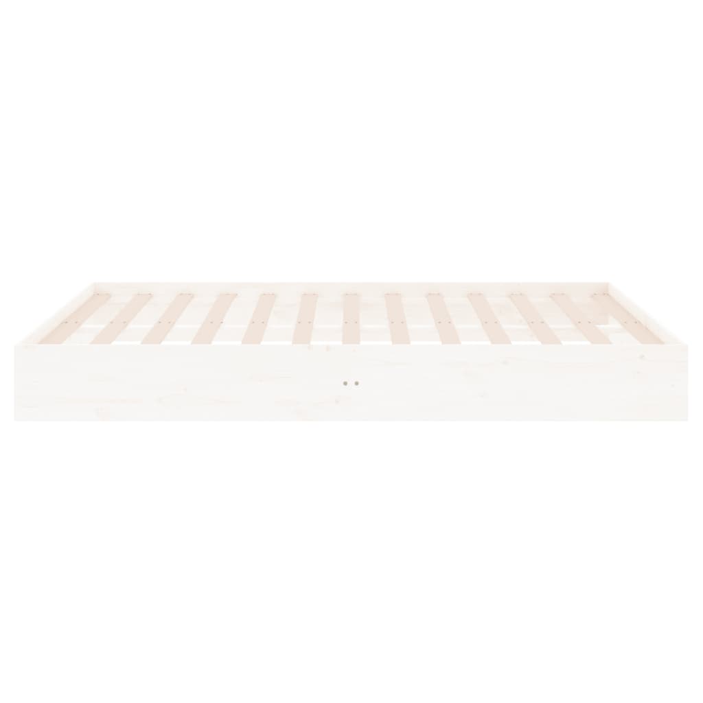 sengeramme 120x200 cm massivt træ hvid