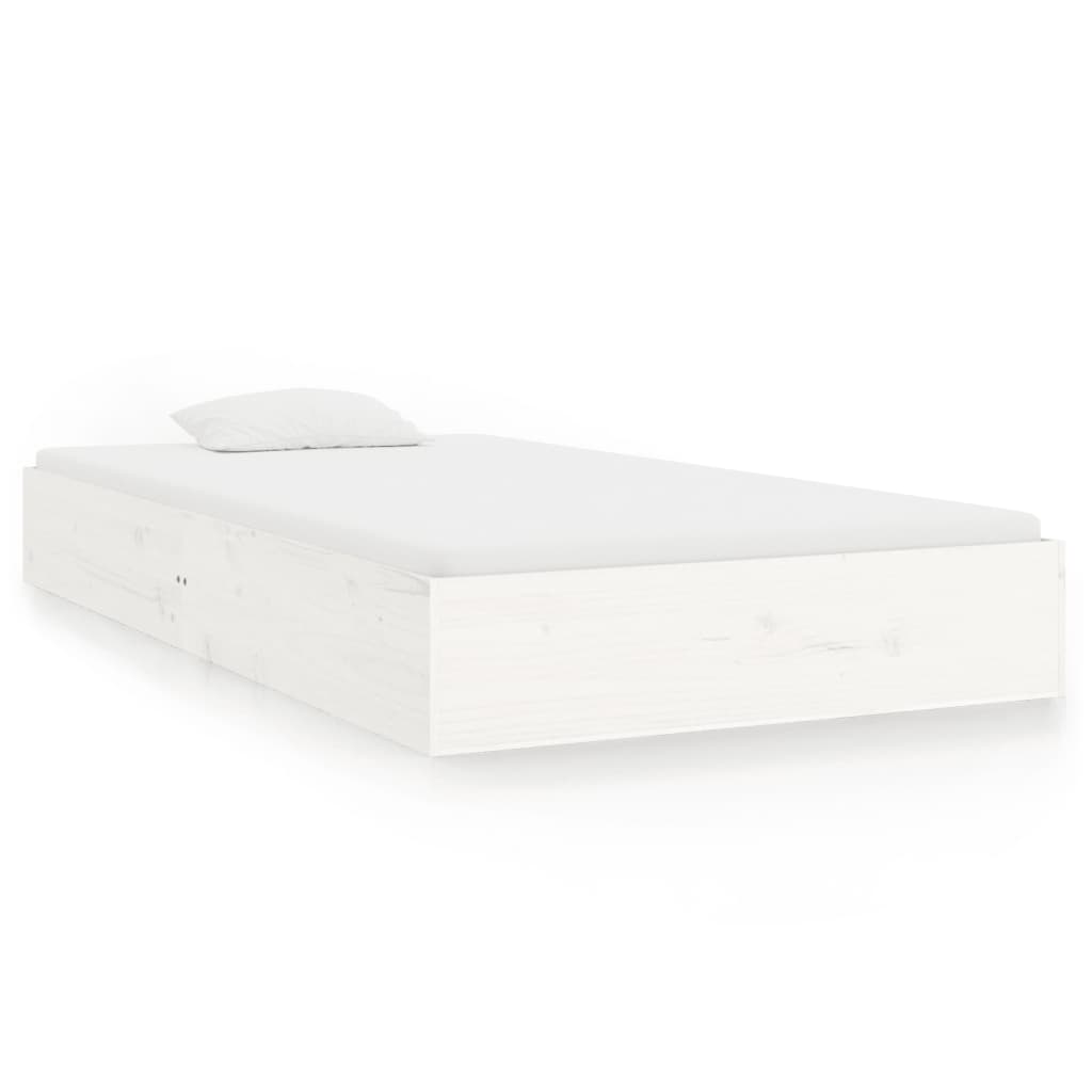 sengeramme 100x200 cm massivt træ hvid