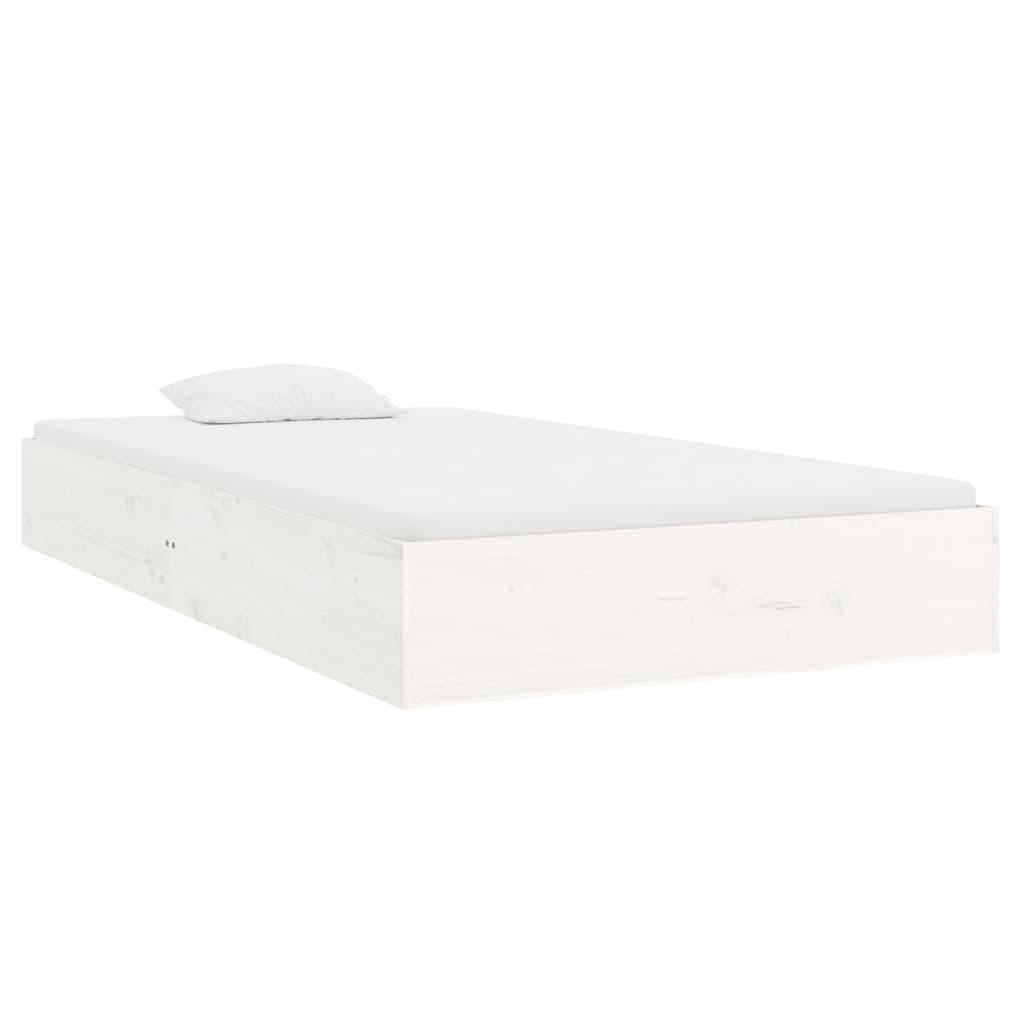 sengeramme 100x200 cm massivt træ hvid