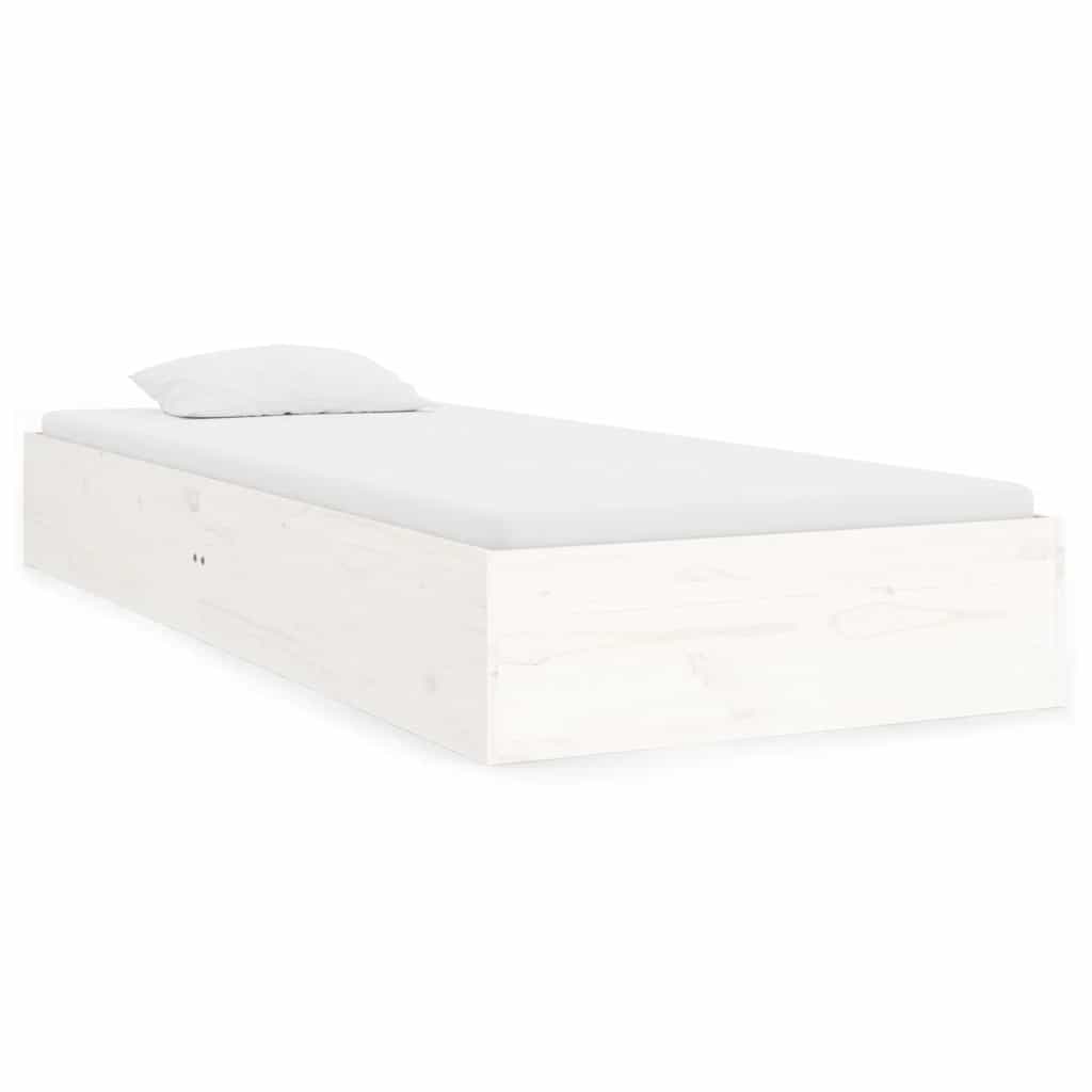 sengeramme 75x190 cm Small Single massivt træ hvid