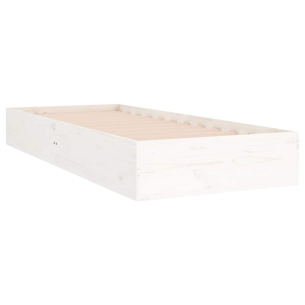 sengeramme 75x190 cm Small Single massivt træ hvid