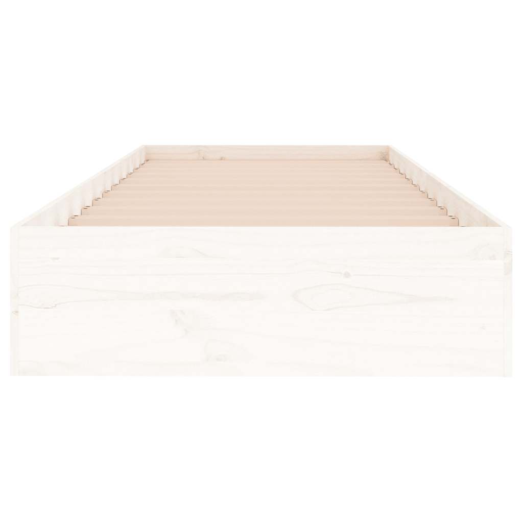sengeramme 75x190 cm Small Single massivt træ hvid