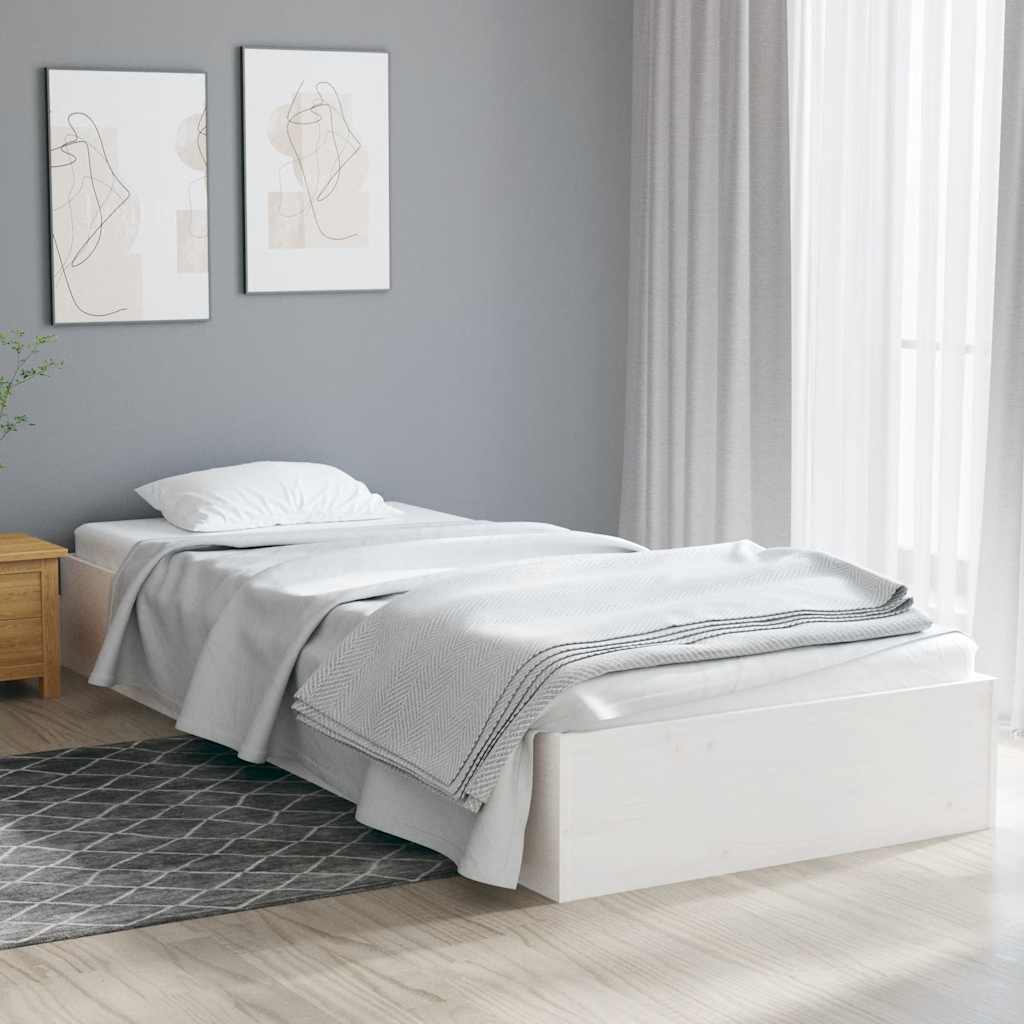 sengeramme 75x190 cm Small Single massivt træ hvid
