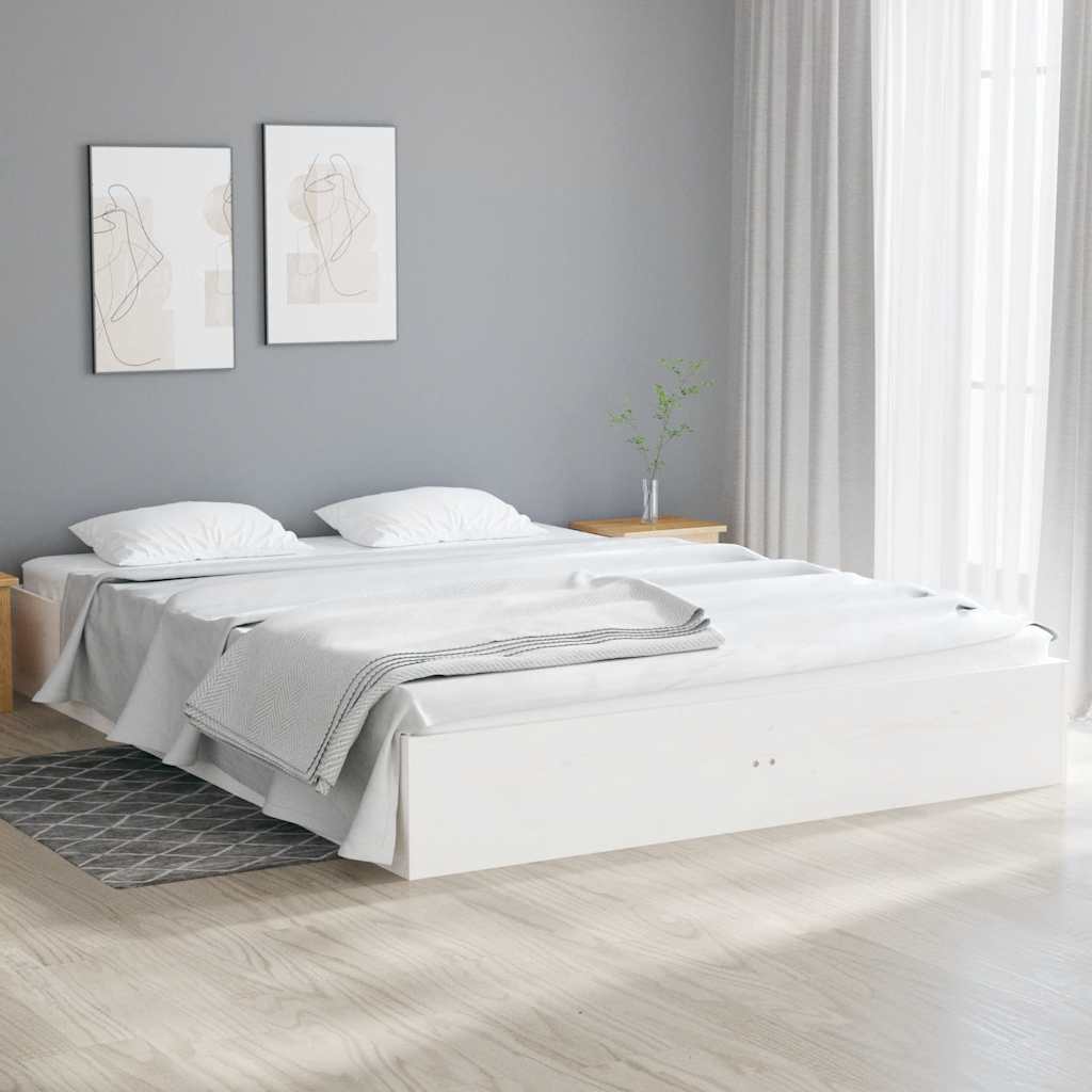 sengeramme 120x190 cm Small Double massivt træ hvid