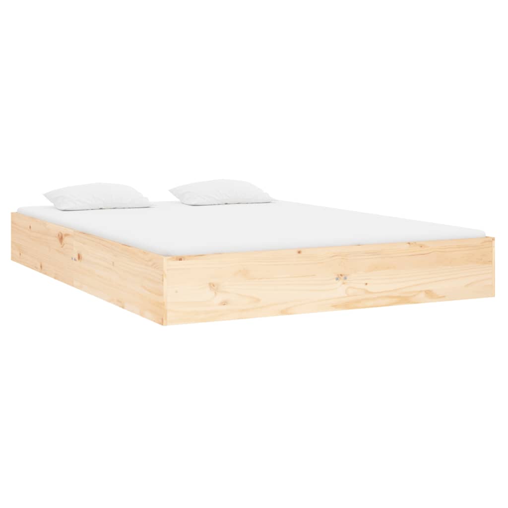 sengeramme 135x190 cm massivt træ