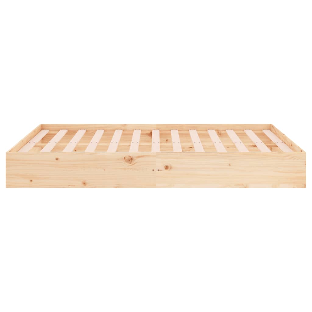 sengeramme 135x190 cm massivt træ