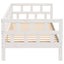 daybed 90x200 cm massivt fyrretræ hvid