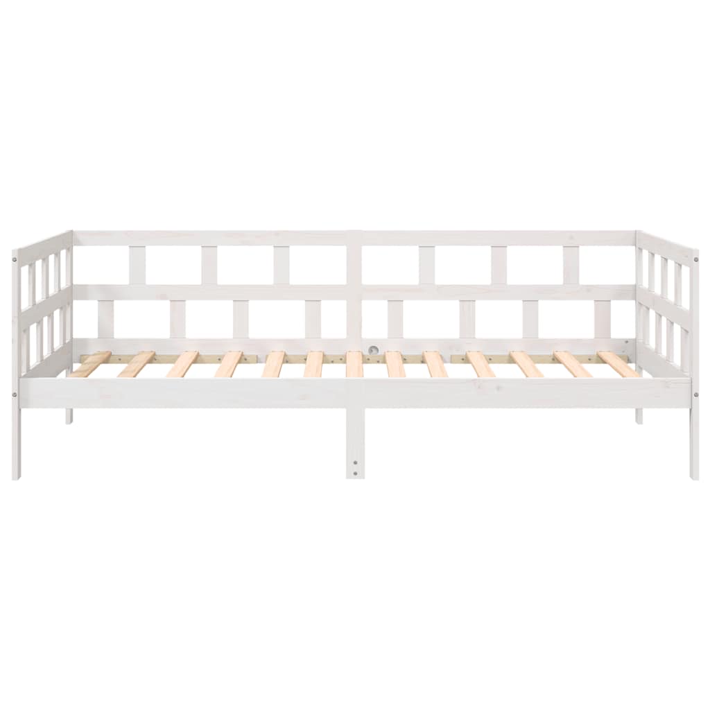 daybed 90x190 cm massivt fyrretræ hvid