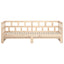 daybed med udtræk 2x(80x200) cm massivt fyrretræ