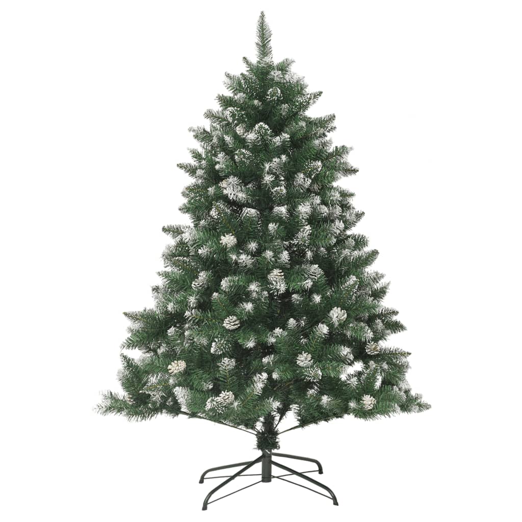 kunstigt juletræ med juletræsfod 120 cm PVC