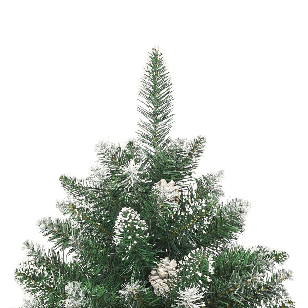 kunstigt juletræ med juletræsfod 120 cm PVC