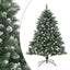 kunstigt juletræ med juletræsfod 150 cm PVC