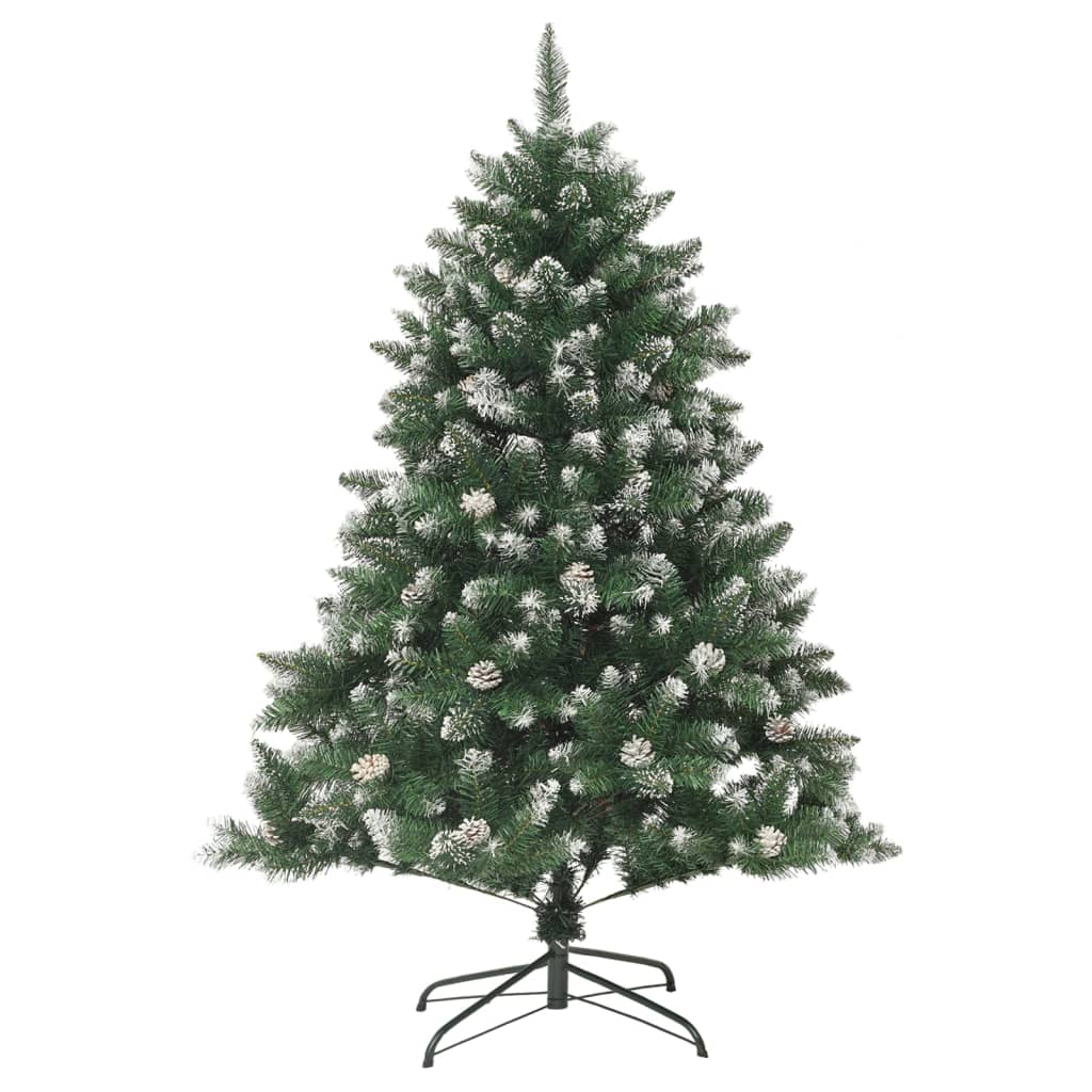 kunstigt juletræ med juletræsfod 150 cm PVC