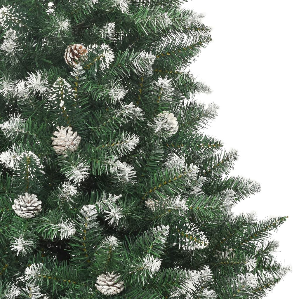 kunstigt juletræ med juletræsfod 210 cm PVC