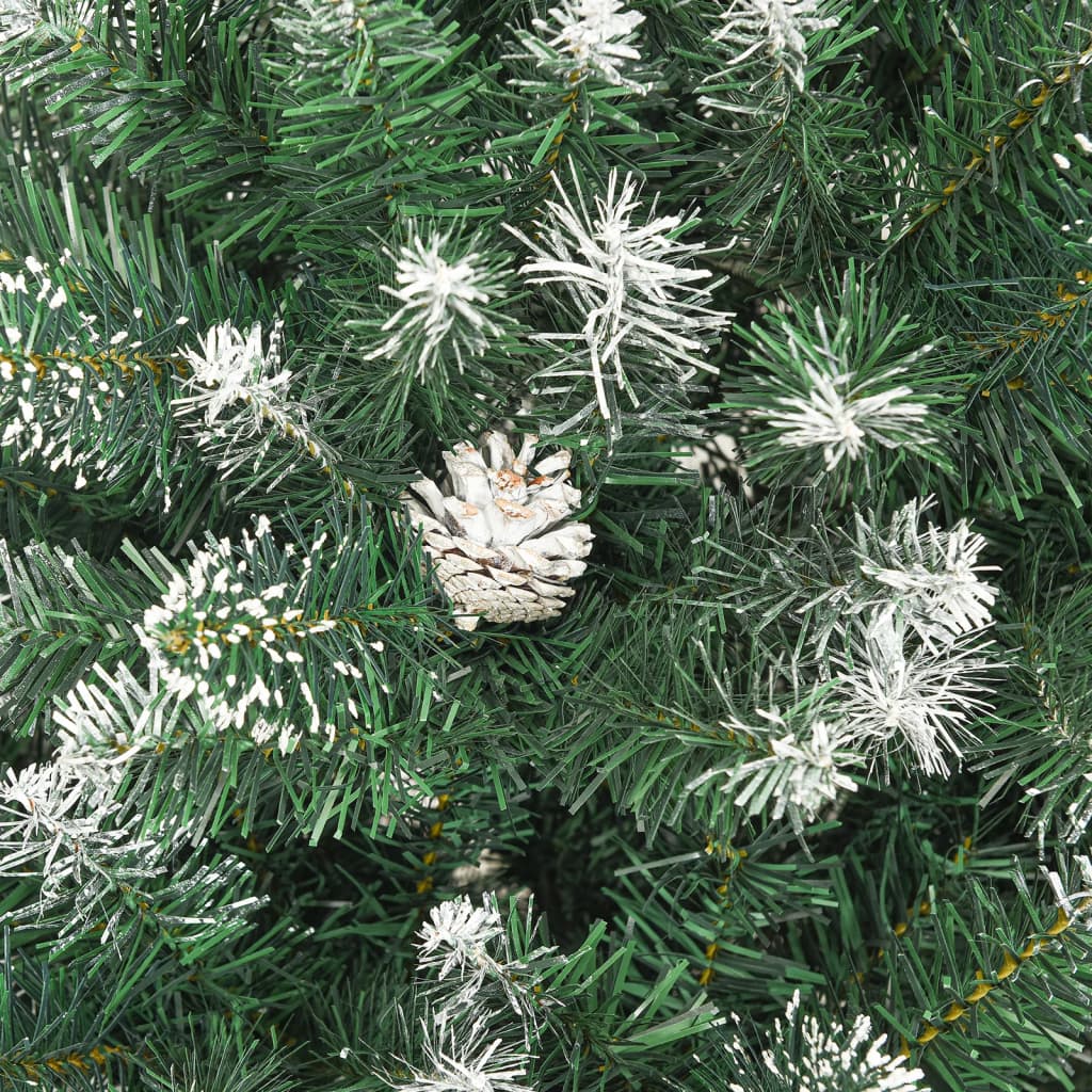 kunstigt juletræ med juletræsfod 210 cm PVC