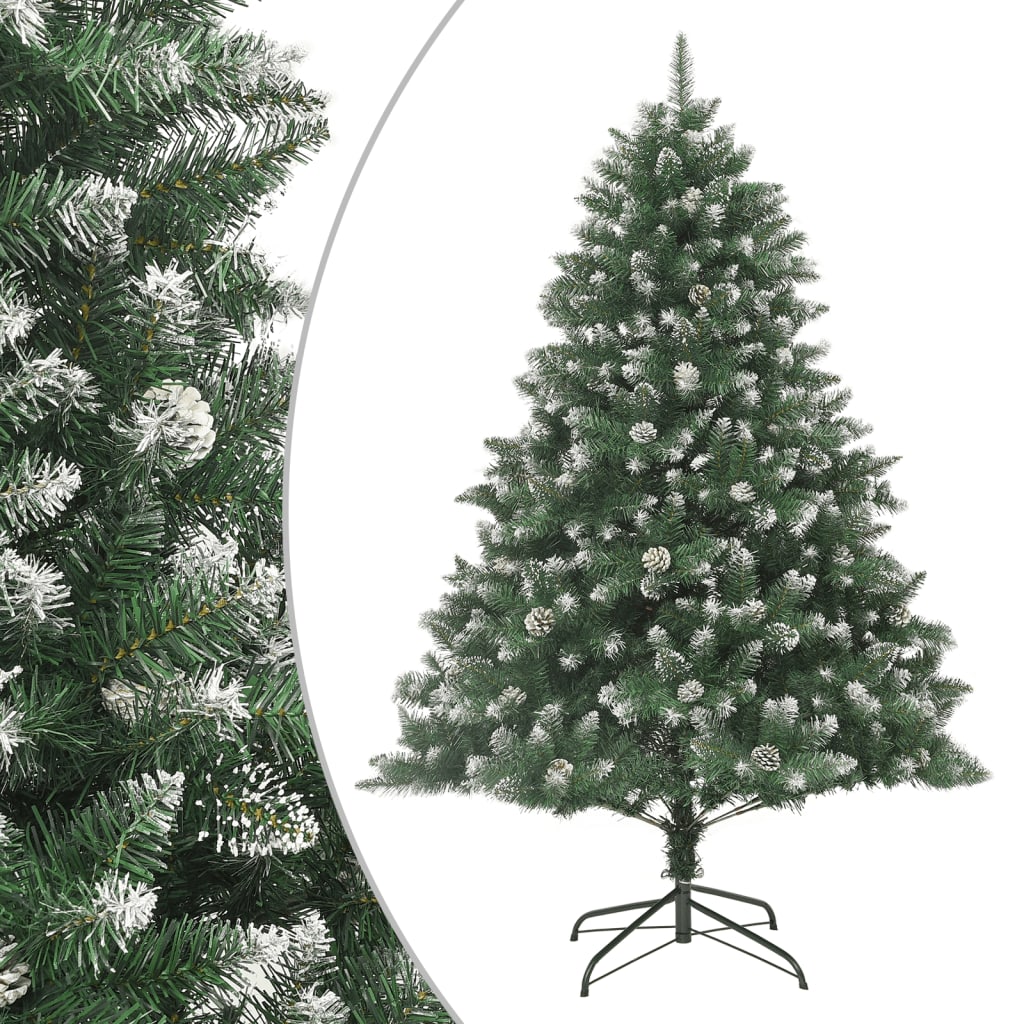 kunstigt juletræ med juletræsfod 240 cm PVC