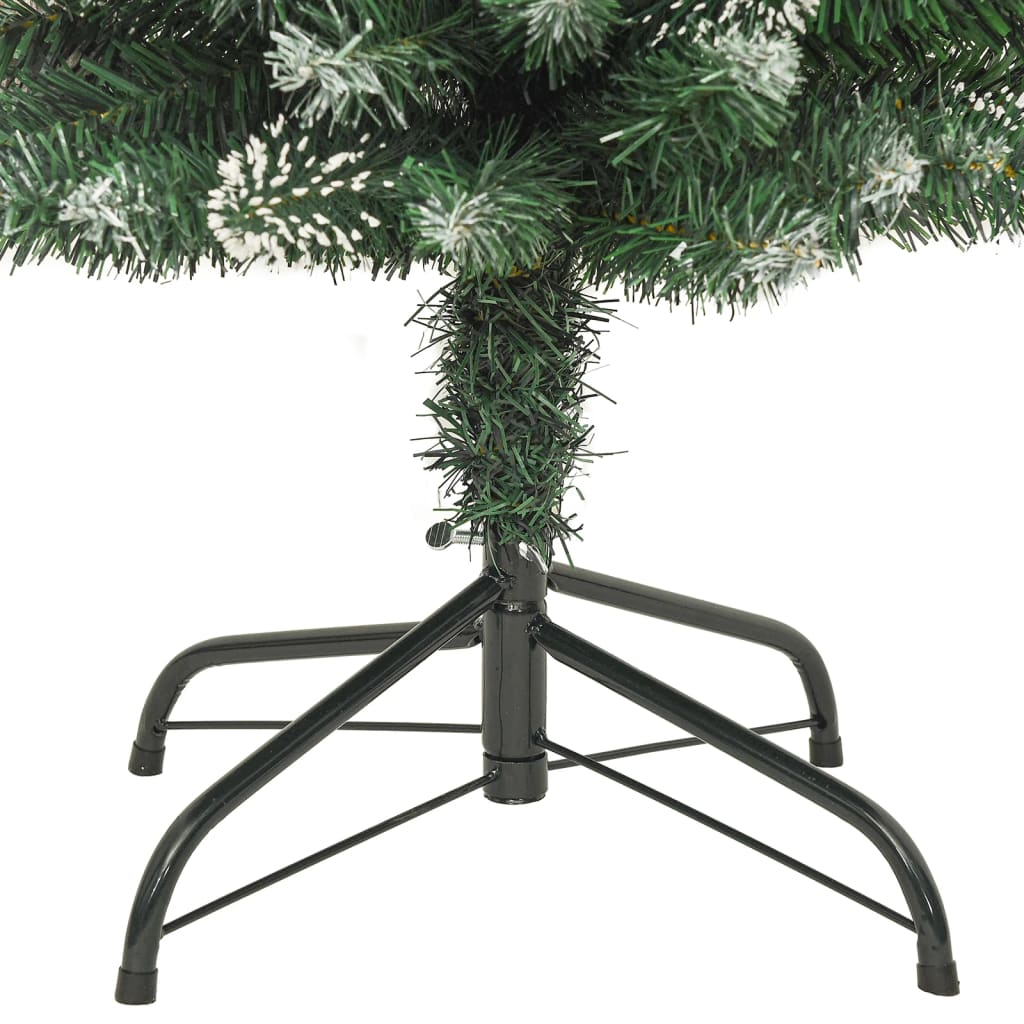 kunstigt smalt juletræ med juletræsfod 120 cm PVC