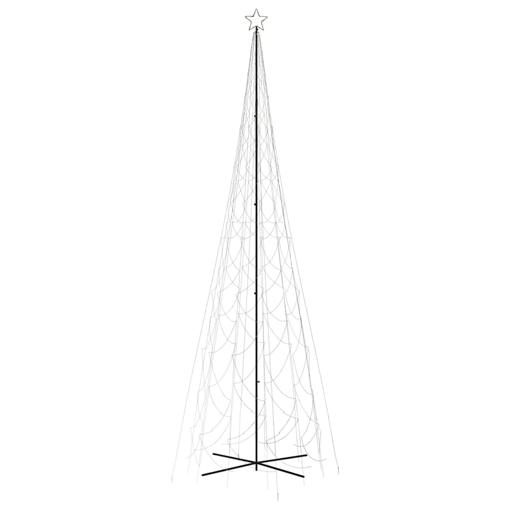 kegleformet juletræ 230x800 cm 3000 LED'er varmt hvidt lys