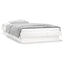 sengeramme med LED-lys 75x190 cm Small Single massivt træ hvid