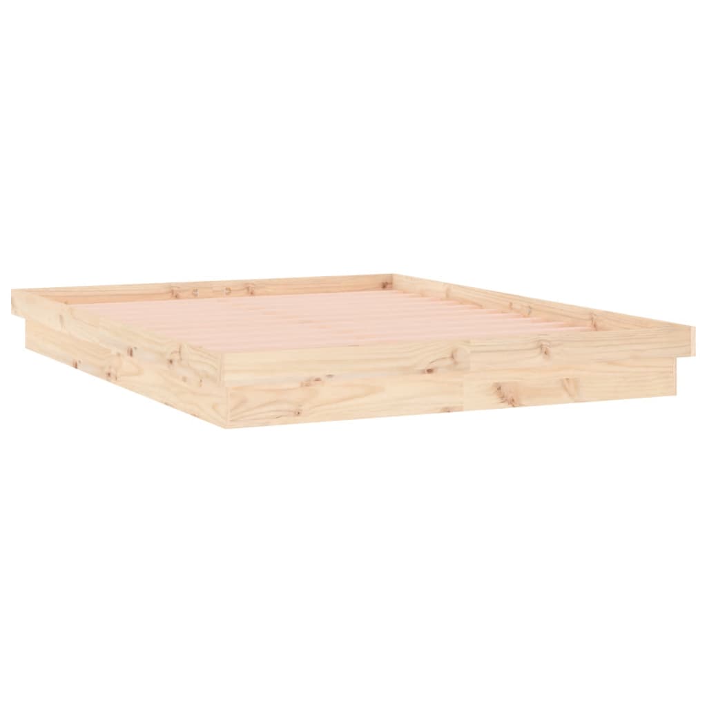 sengeramme med LED-lys 120x190 cm Small Double massivt træ