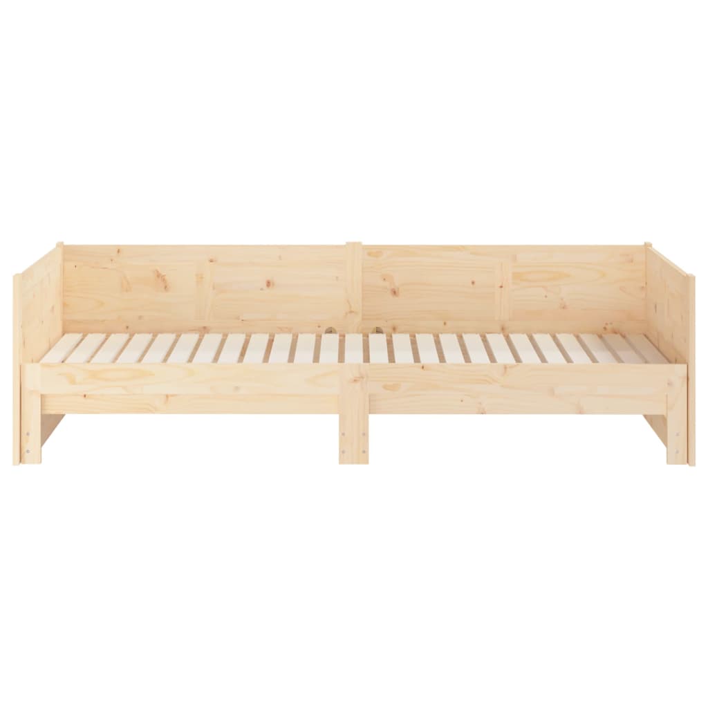 daybed med udtræk 2x(90x190) cm massivt fyrretræ