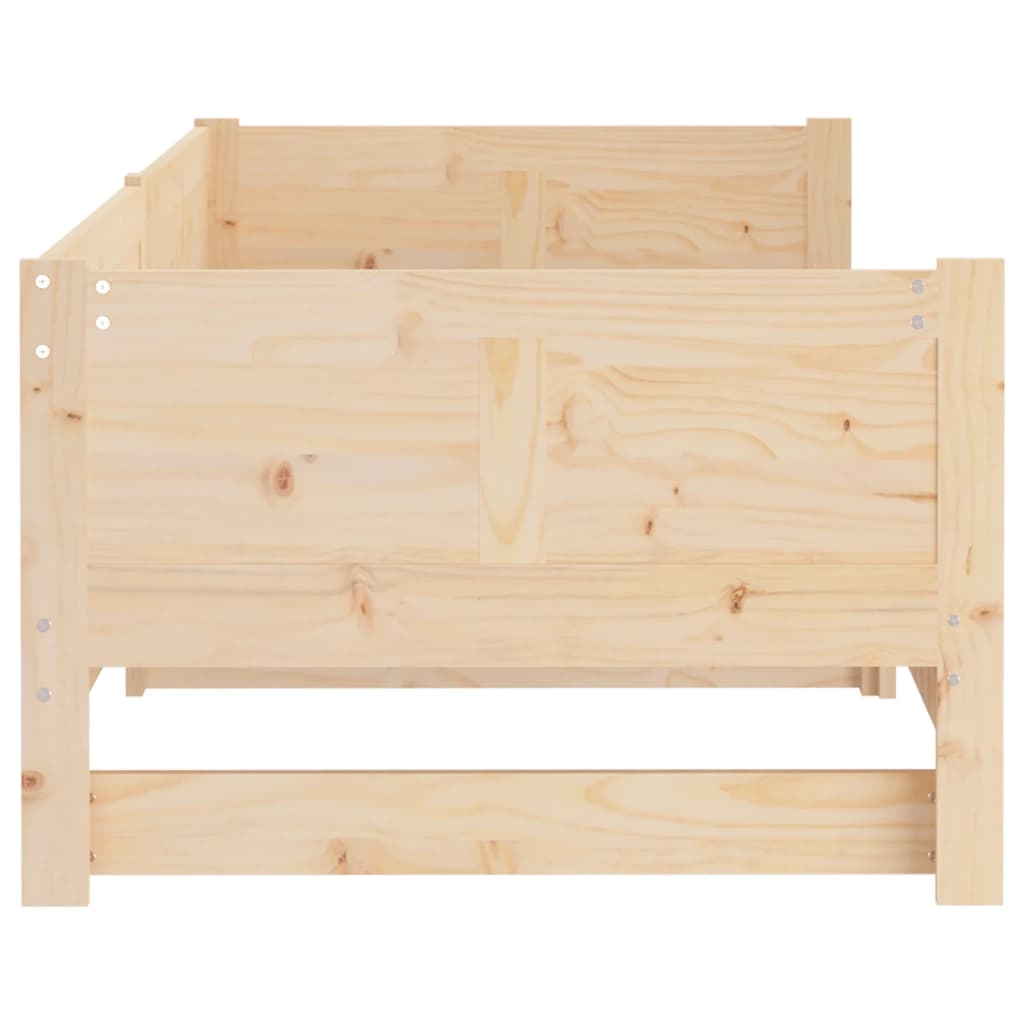 daybed med udtræk 2x(90x190) cm massivt fyrretræ