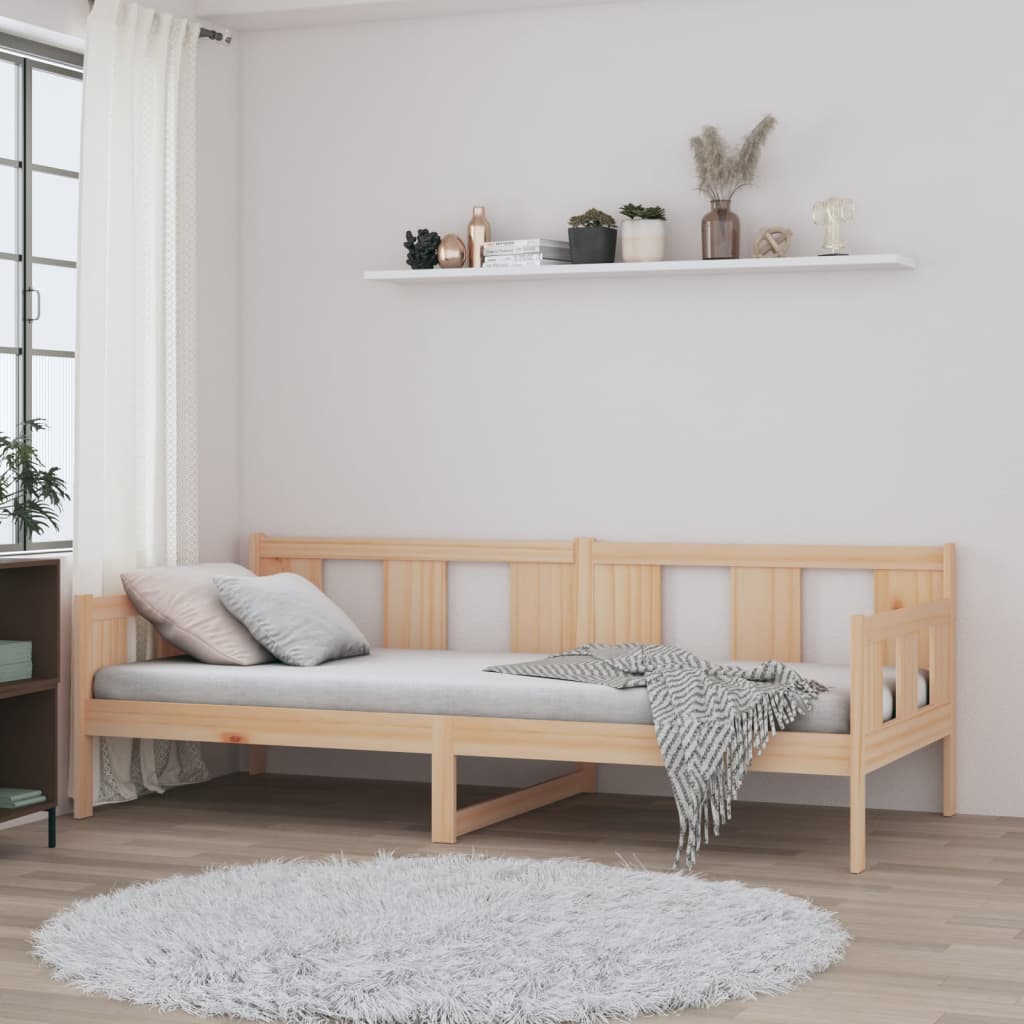 daybed massivt fyrretræ 90x190 cm