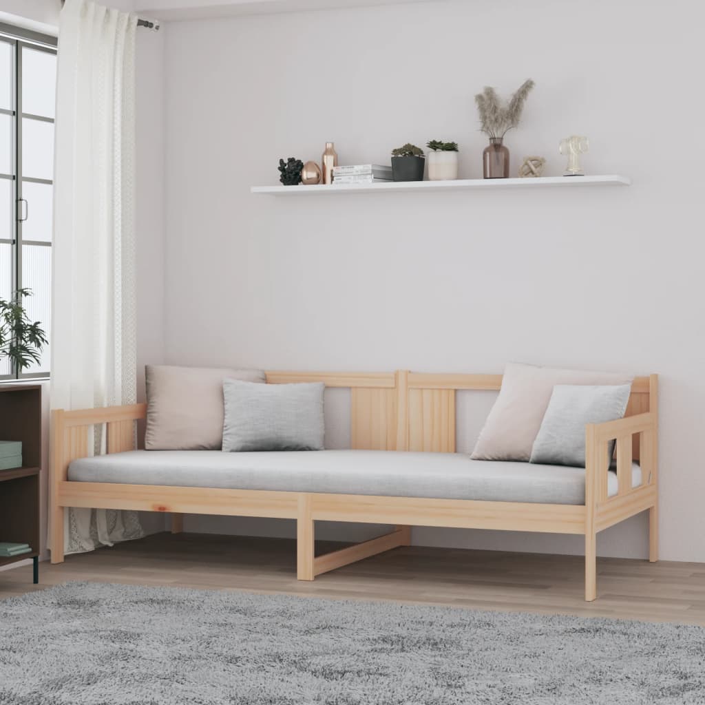 daybed massivt fyrretræ 90x190 cm