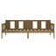 daybed 90x190 cm massivt fyrretræ gyldenbrun