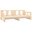 daybed med udtræk 2x(90x190) cm massivt fyrretræ