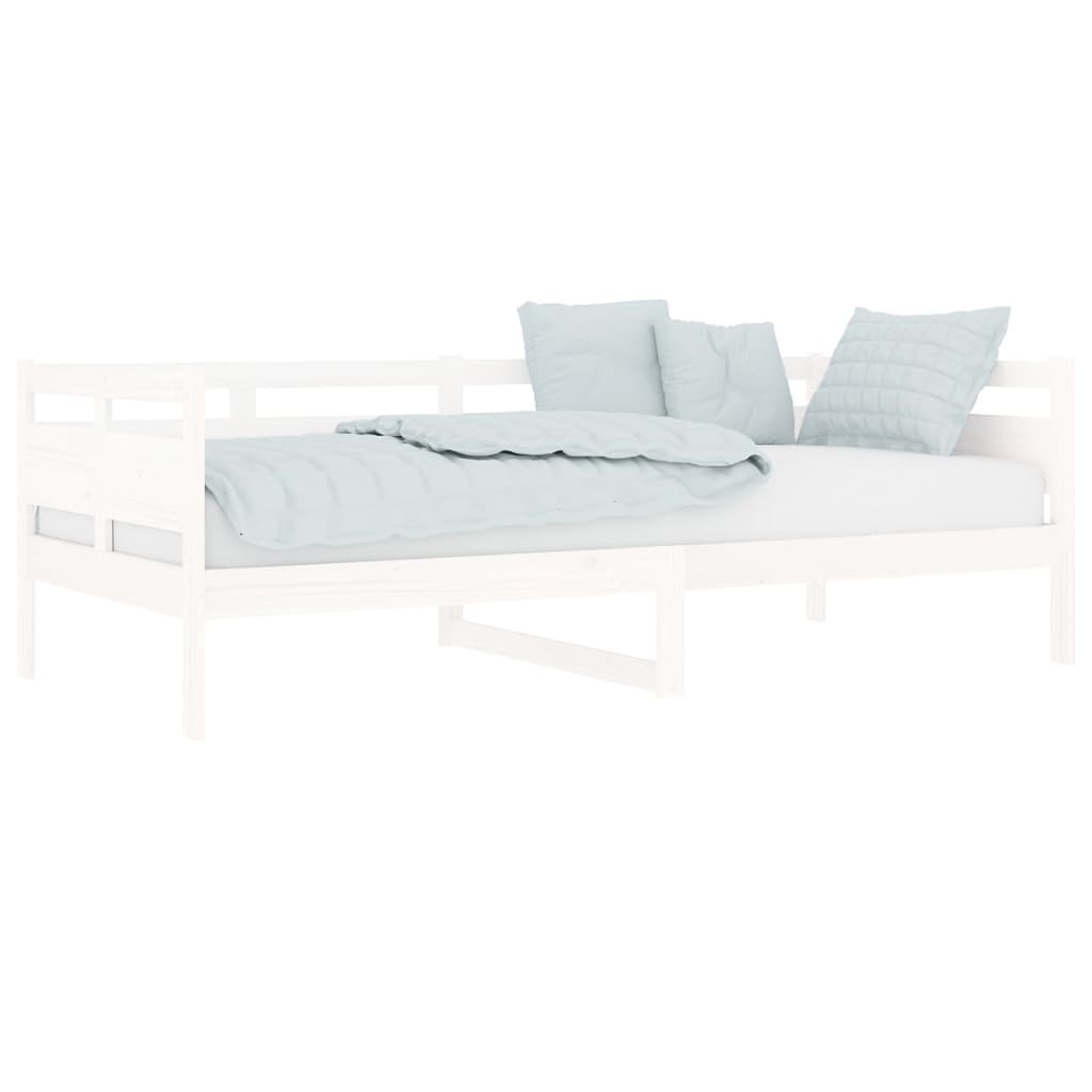 daybed 90x200 cm massivt fyrretræ hvid