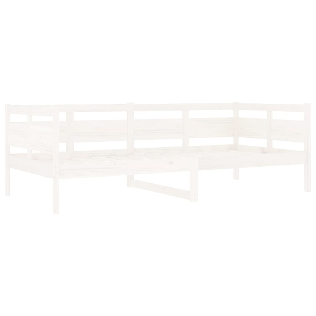 daybed 90x200 cm massivt fyrretræ hvid
