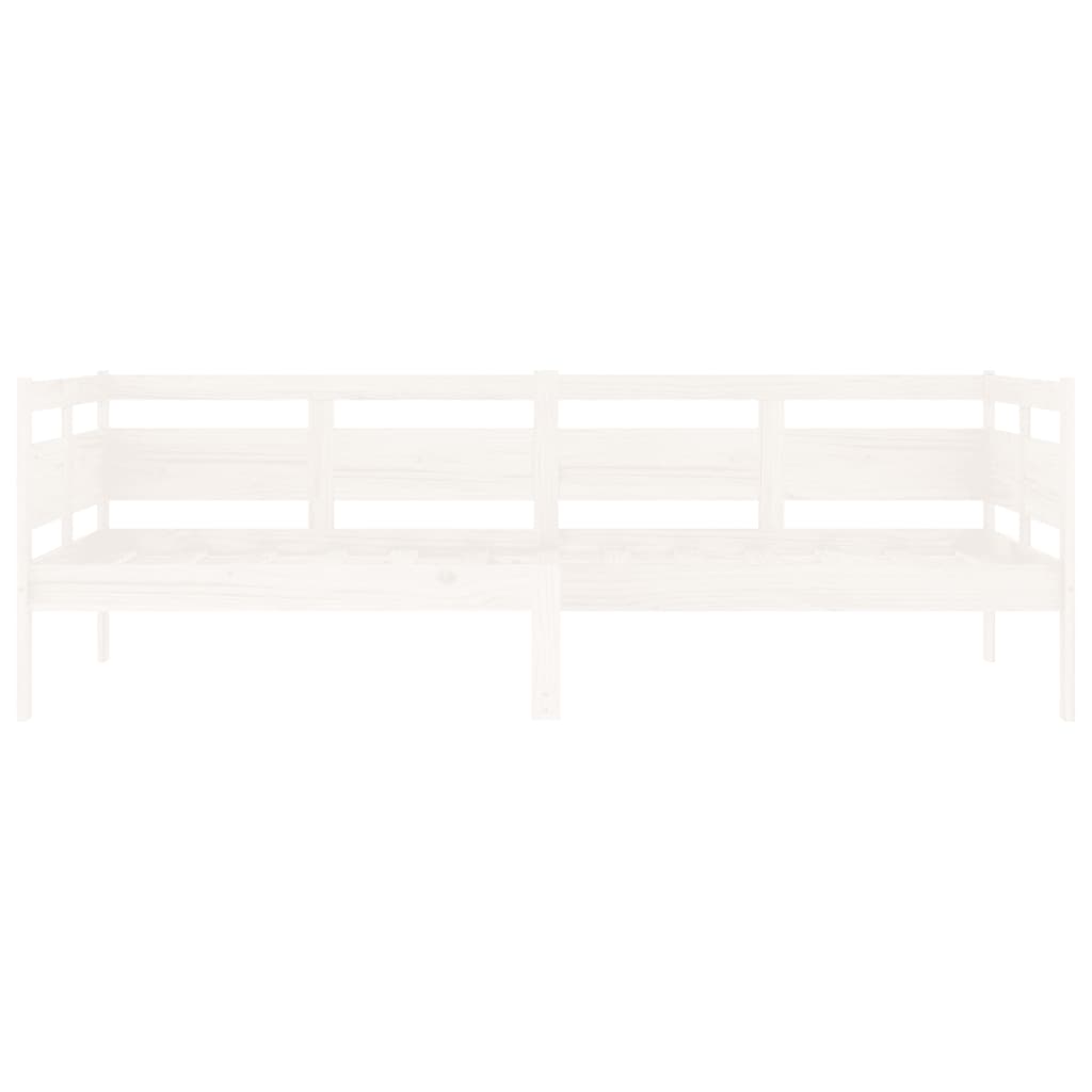 daybed 90x200 cm massivt fyrretræ hvid