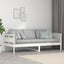 daybed 90x200 cm massivt fyrretræ hvid
