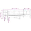daybed 90x200 cm massivt fyrretræ hvid