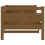 daybed 80x200 cm massivt fyrretræ gyldenbrun