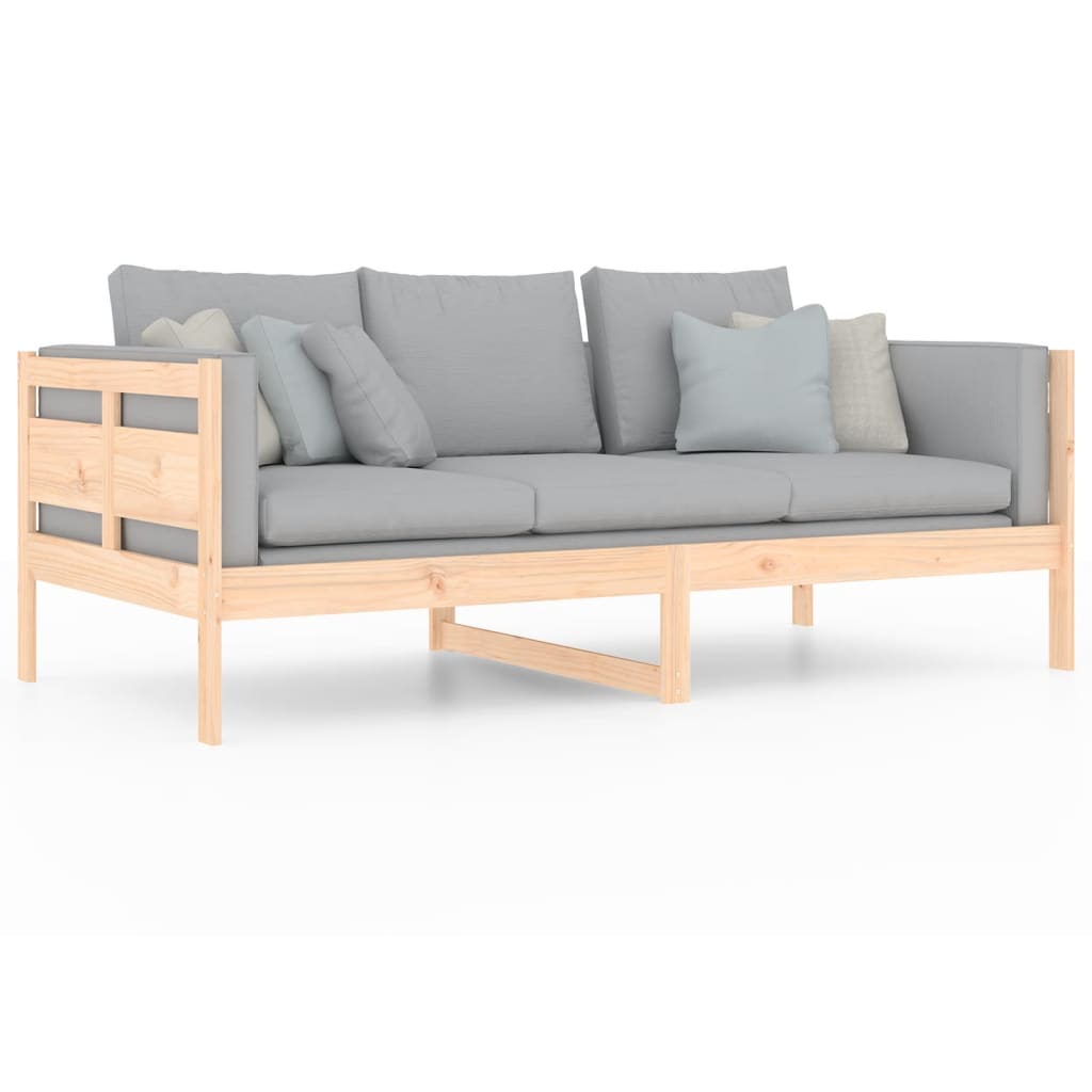 daybed massivt fyrretræ 90x190 cm