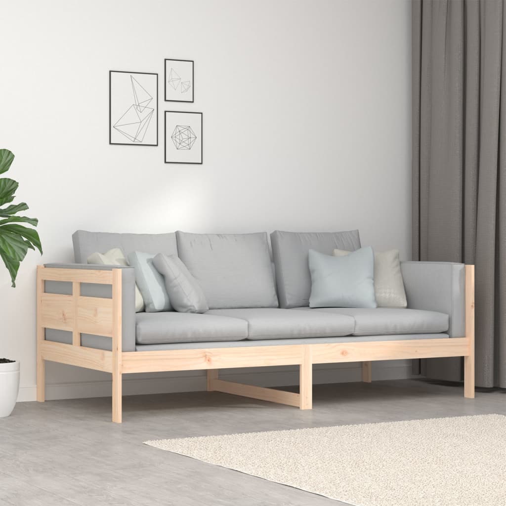 daybed massivt fyrretræ 90x190 cm