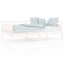 daybed massivt fyrretræ hvid 90x190 cm